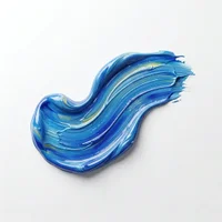 Swirl of blue paint