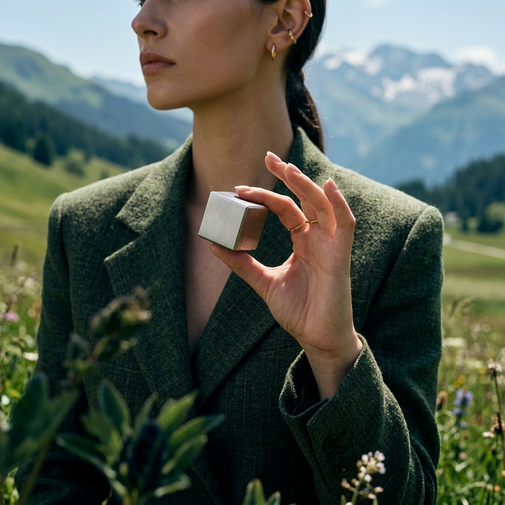 Person holding a cube in Summit style